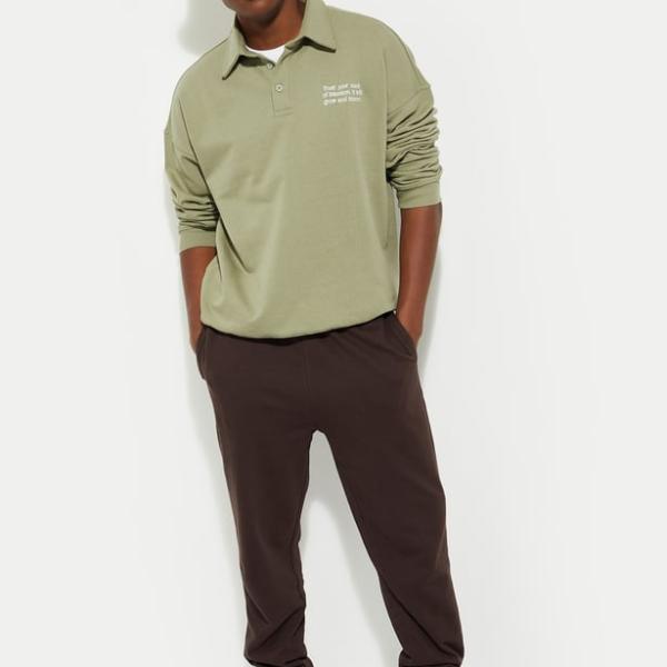 URB_N Men Oversized Embroidered Sweatshirt