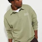 URB_N Men Oversized Embroidered Sweatshirt