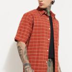 URB_N Men Check Relaxed Fit Shirt
