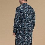 Sanwara Men Geometric Embroidered Straight Kurta