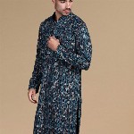 Sanwara Men Geometric Embroidered Straight Kurta
