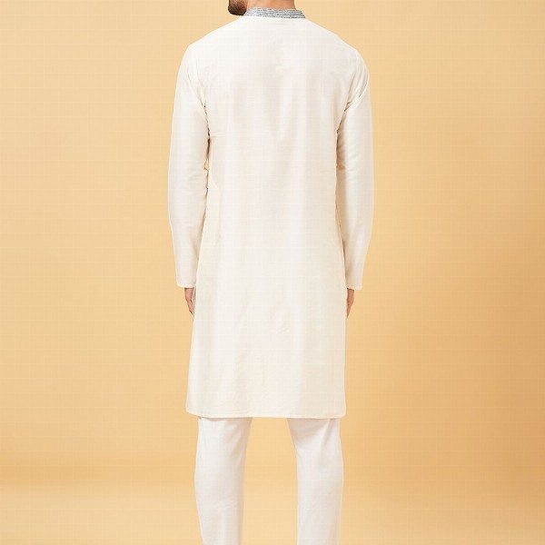 indus route by Pantaloons Ethnic Motifs Embroidered Thread Work Straight Kurta