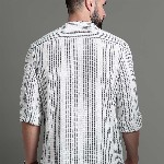 HERE&NOW Striped Cotton Short Kurta