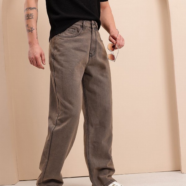 Mast & Harbour Men Relaxed Fit Mid-Rise Jeans