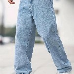ASHTOM Men Denim Loose Fit Baggy Jeans