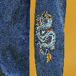 HERE&NOW Men Graphic Printed Mid-Rise Pure Cotton Baggy Fit Jeans