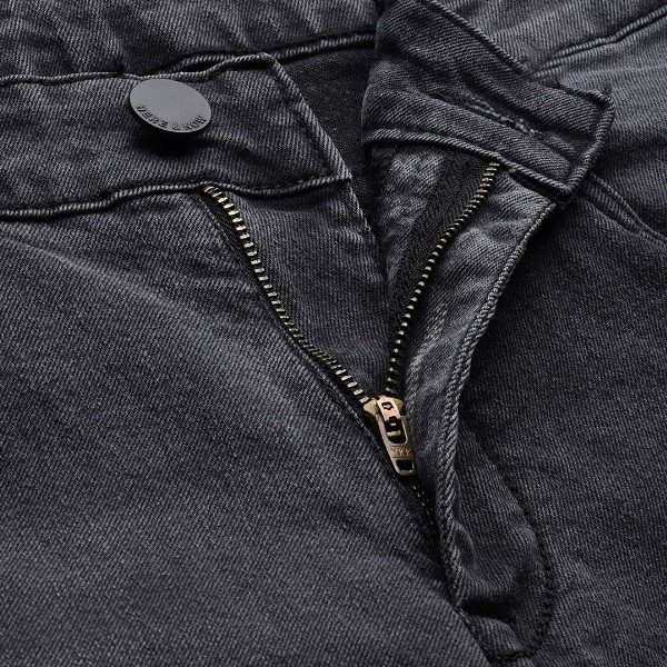 HERE&NOW Men Black Regular Fit Mid-Rise Clean Look Stretchable Jeans