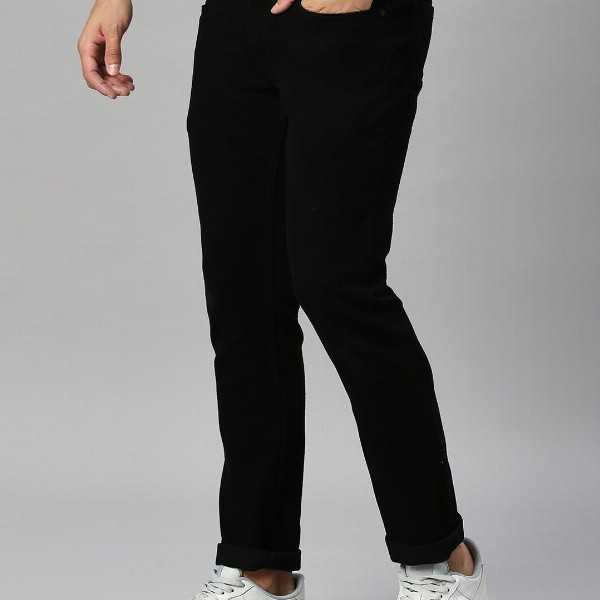 Mast & Harbour Men Black Slim Fit Low-Rise Stretchable Jeans