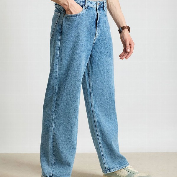 FREAKINS Men Cotton Straight Fit Mid-Rise Jeans