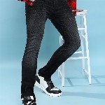 HIGHLANDER Men Skinny Fit Clean Look Light Fade Whiskers Stretchable Jeans