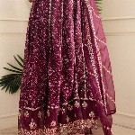 KALINI Ethnic Motif Printed Embroidered Panelled A-Line Kurta with Trousers & Dupatta