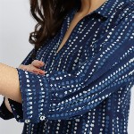 Pink Fort Women Geometric Printed Pure Cotton A-Line Kurta with Trouser