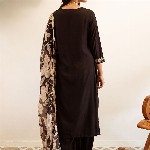 Indo Era Ethnic Motifs Embroidered Regular Thread Work Kurta with Salwar & Dupatta