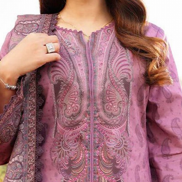 KALINI Ethnic Motifs Printed Notch Neck Straight Kurta With Trousers And Dupatta