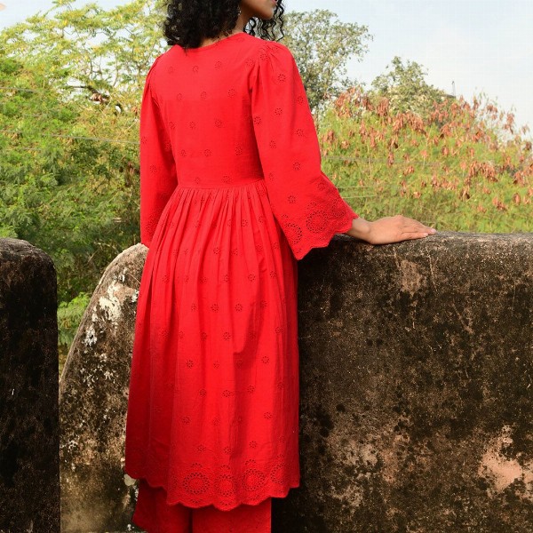 SHILPI HANDICRAFTS Women Ethnic Motifs Dyed Regular Pure Cotton Kurta with Palazzos & With Dupatta