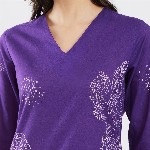 Pink Fort Women Bandhani Regular Pure Cotton Kurta with Trousers