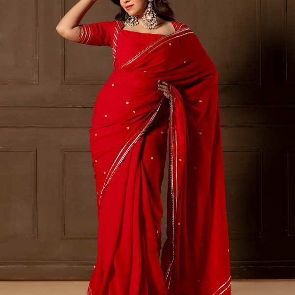NUD Embellished Embroidered Saree