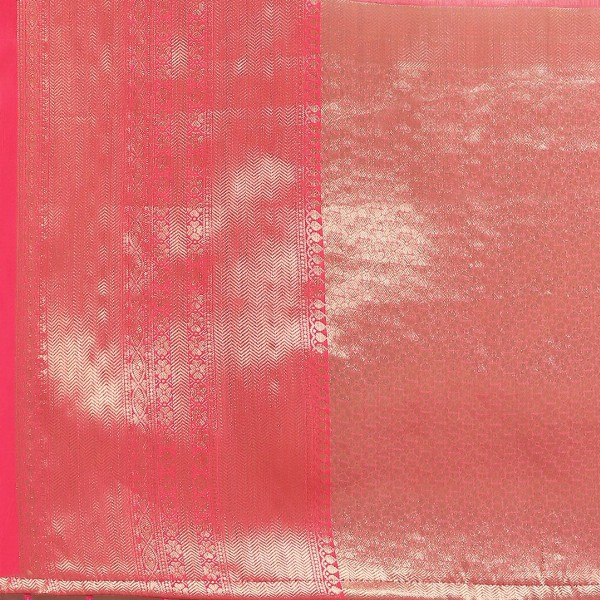 Silk Land Woven Kalamkari Art Silk Chanderi Digital Print Saree