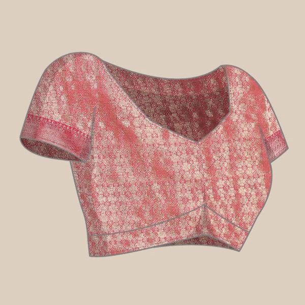 Silk Land Woven Kalamkari Art Silk Chanderi Digital Print Saree