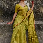 HUTS AND LOOMS Tissue Saree