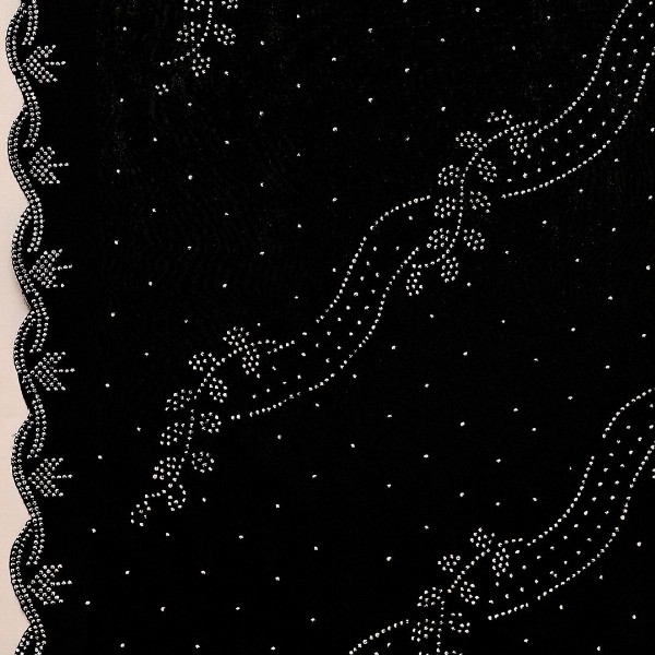 Leelavati Women Embellished Beads and Stones Pure Georgette Saree