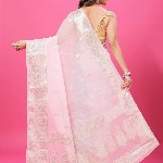 CRAFTYSTYLES Woven Design Zari Pure Chiffon Banarasi Saree