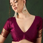 Sangria Woven Design Saree With Blouse Piece