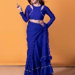 NUD Embellished Ruffles Saree