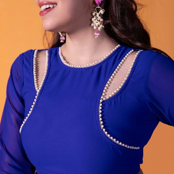 NUD Embellished Ruffles Saree