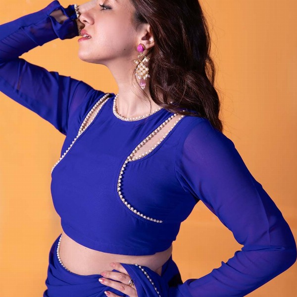 NUD Embellished Ruffles Saree