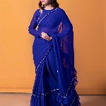 NUD Embellished Ruffles Saree