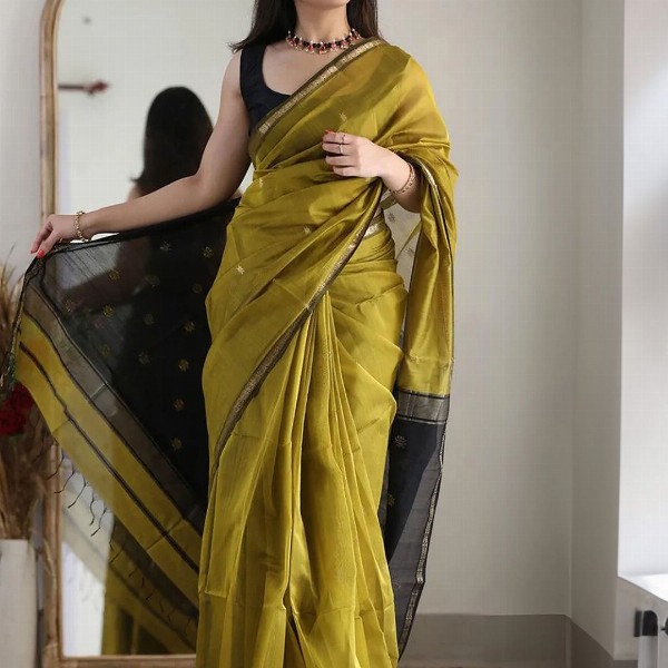 KALINI Woven Design Zari Banarasi Saree