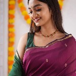 all about you Ethnic Motifs Woven Design Zari Pure Silk Banarasi Saree