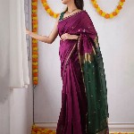 all about you Ethnic Motifs Woven Design Zari Pure Silk Banarasi Saree
