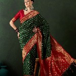 Sangria Woven Design Saree With Blouse Piece