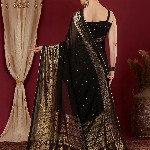 KALINI Women Woven Design Saree With Unstiched Blouse Piece