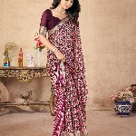 all about you Floral Pure Chiffon Saree