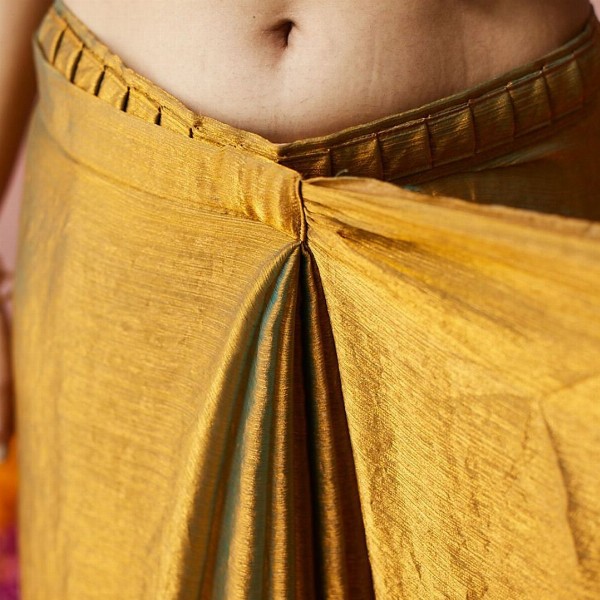 kasee Embroidered Silk Blend Ready to Wear Saree