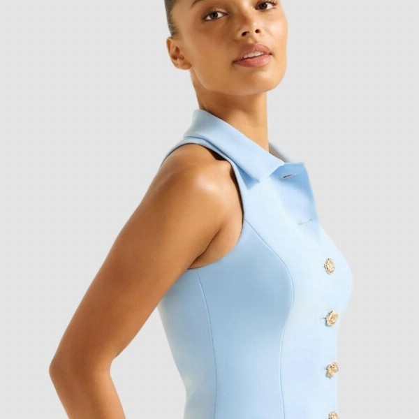 Forever New Women Shirt Collar Fitted Top