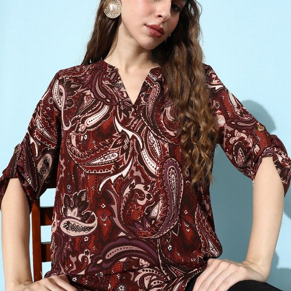 EVERYDAY by ANI Women Printed Georgette Top