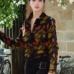 The Roadster Lifestyle Co. Shirt Collar Floral Printed Shirt Style Top