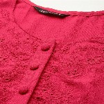 DressBerry Floral Embroidered Puff Sleeve Top