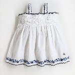 Cherry Crumble Girls Shoulder Straps Cotton Empire Top