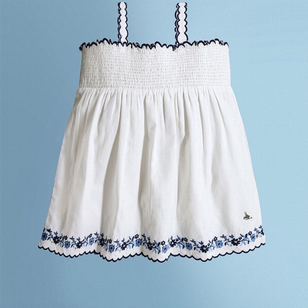 Cherry Crumble Girls Shoulder Straps Cotton Empire Top