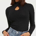 GUESS High Neck Long Sleeves Top