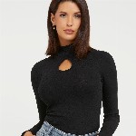 GUESS High Neck Long Sleeves Top