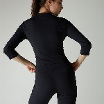 Cava Obsidian Black Silhouette Zip Top