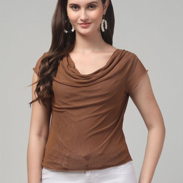 clobug Cowl Neck Top