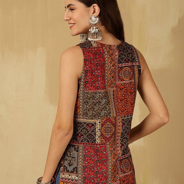 Anouk Rustic Floral Print Top