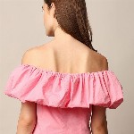 ONLY Women Cotton Off-Shoulder Cotton Top